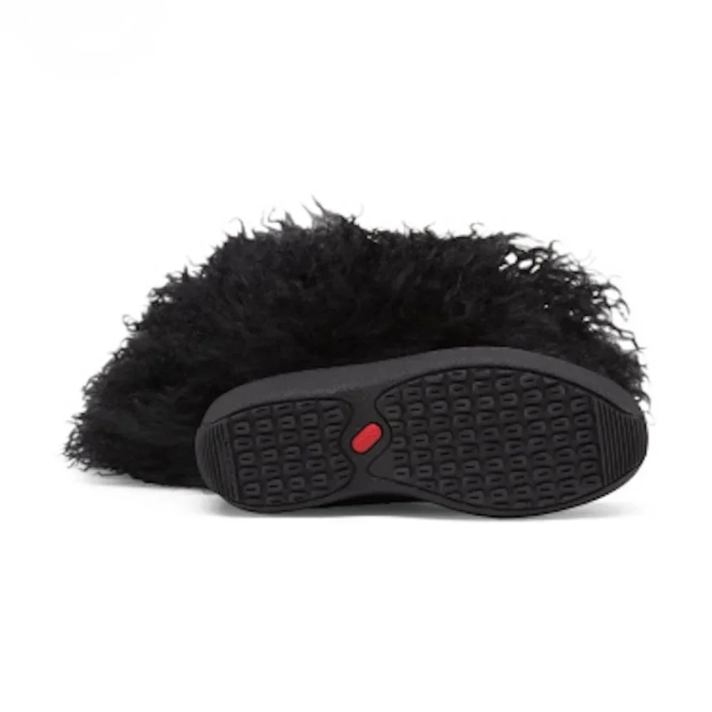 Oscar Sport Barbara Curly Goat Hair Apres Ski Winter Snow Boots